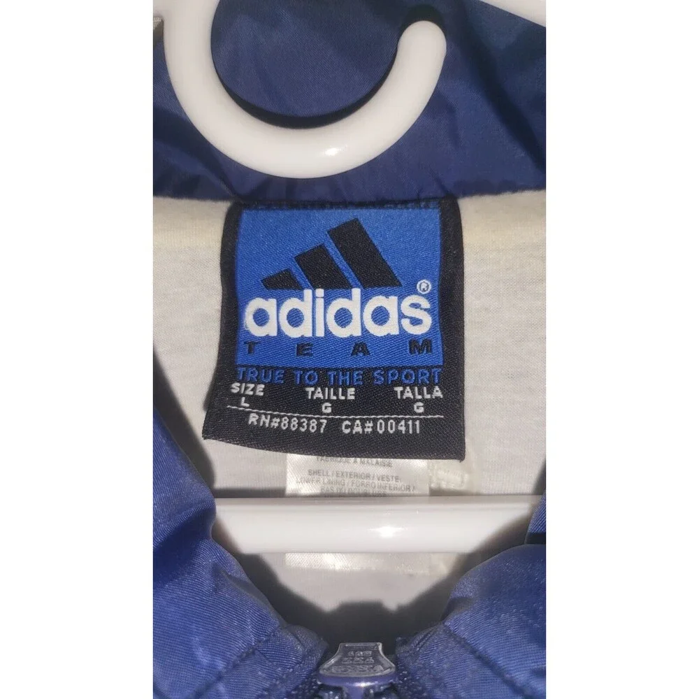 Adidas Wind Breaker Style Mens Jacket Notre Dame Logo Sz Lg